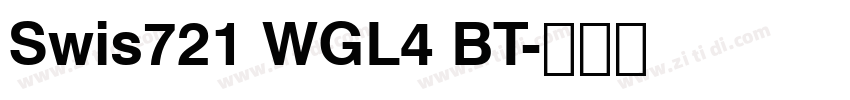 Swis721 WGL4 BT字体转换